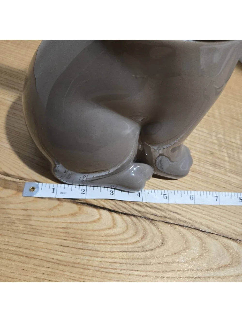 French Bulldog Cookie Jar Stoneware Frenchie Dog Treats Canister 10.5x5.25x6